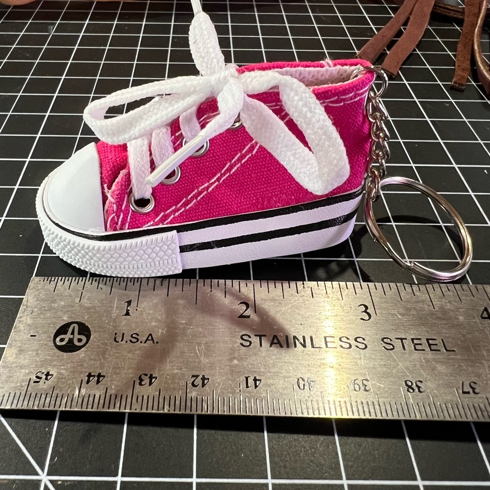 Converse style keychain, bag charm